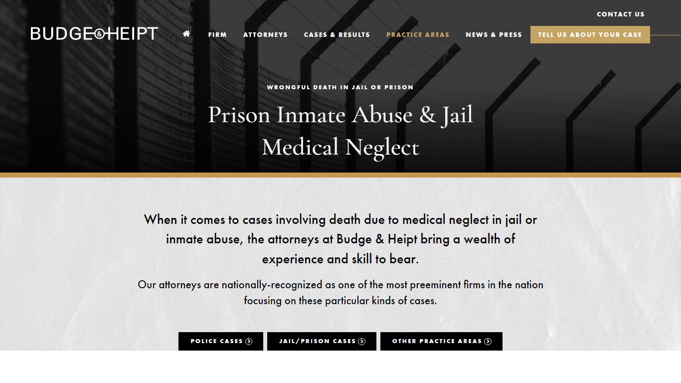 Prison Inmate Abuse & Jail Medical Neglect - Budge & Heipt